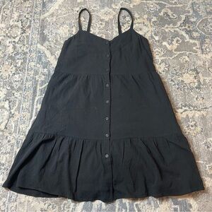 GAP Black Button-Down Dress XS Petite